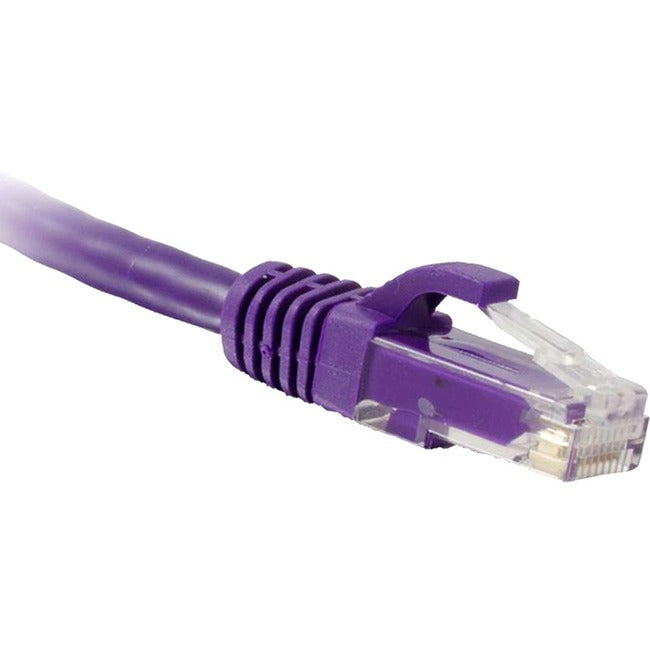Enet Solutions, Inc. C6-PR-25-ENC Cable de Parcheo ENET Cat6 Púrpura de 25 Pies con Bota Moldeada sin Enganches (UTP) Cable de Parcheo de Red de Alta Calidad RJ45 a RJ45 - 25Ft