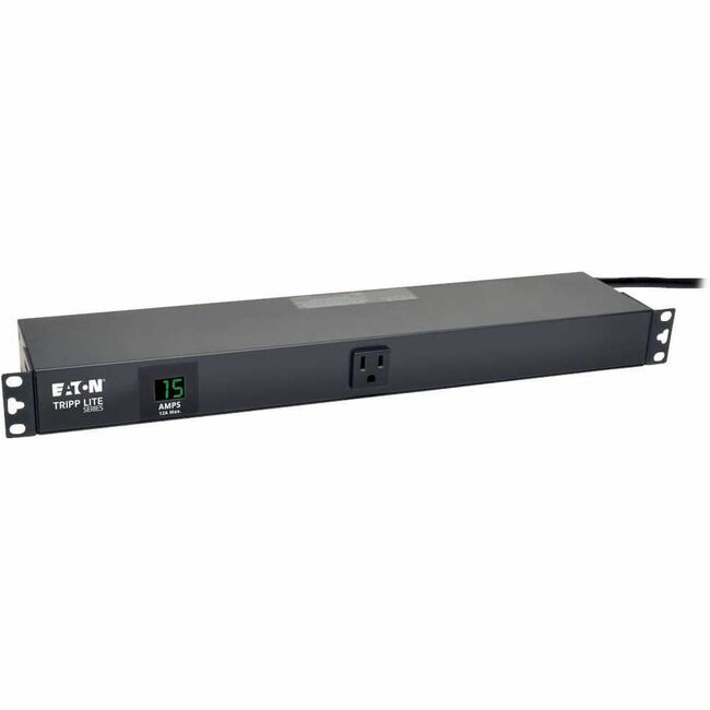 Eaton PDUMH15-RA Tripp Lite by Eaton PDU 1.5kW Monofásico PDU Medido Local 100-127V Salidas (13 5-15R) 5-15P 100-127V Entrada Cordón 15 ft. (4.57 m) Montaje en Rack 1U