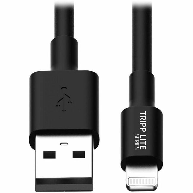 Eaton M100-10N-BK-10 Tripp Lite by Eaton Cables de Sincronización/Carga USB-A a Lightning (M/M) - Certificado MFi Negro 10 pulg. (0.25 m) Paquete de 10