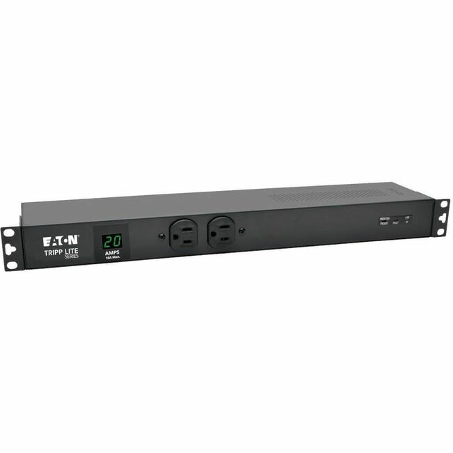 Eaton PDUMH20-ISO Tripp Lite by Eaton PDU 2kW Monofásico Local Metered PDU + ISOBAR Supresión de Sobretensión, 3840 Joules, 100-127V Salidas (12 5-20R, 2 5-15R), L5-20P/5-20P, Cable de 15 ft. (4.57 m), Montaje en Rack 1U