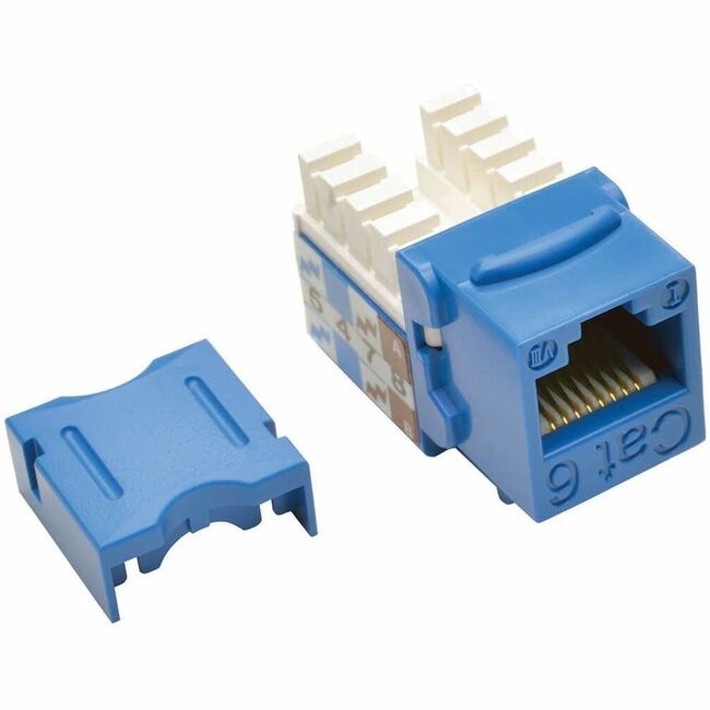 Eaton N238-025-BL Tripp Lite by Eaton Jack Keystone Punch Down 110 Style Cat6/Cat5e - Azul Paquete de 25 TAA