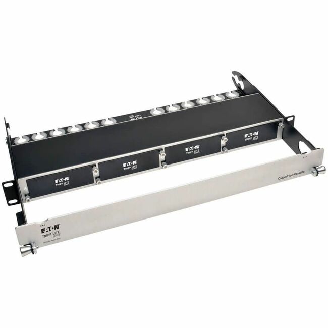 Eaton N484-01U Tripp Lite by Eaton Panel de Recinto de Fibra de Cobre de Alta Densidad Capacidad de 4 Casetes 1U