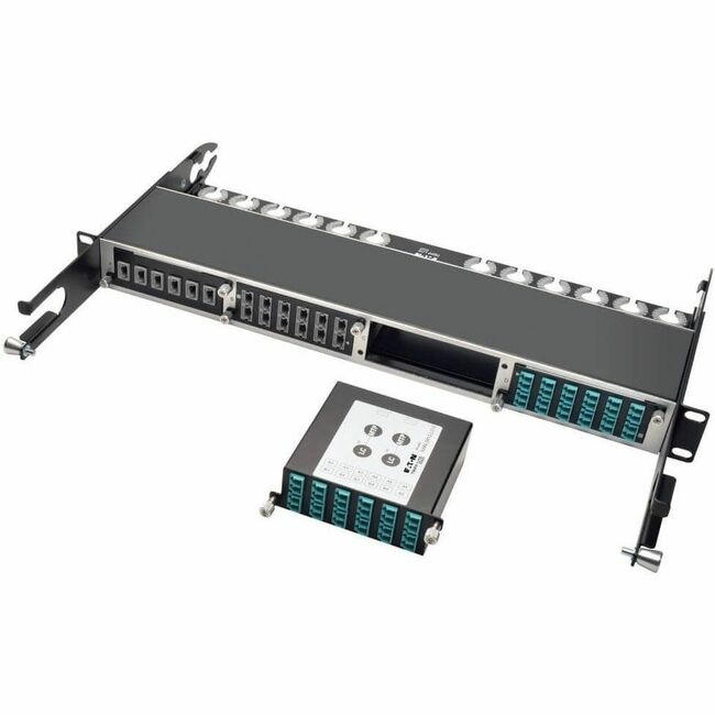 Eaton N484-2M12-LC12 Cassette Divisor 40Gb a 10Gb Eaton Tripp Lite Series, (x2) 12-Fibra OM4 MTP/MPO ( Macho con Pines ) a ( x12 ) LC Dúplex