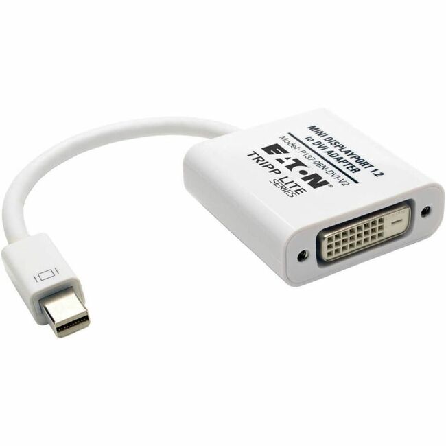 Eaton P137-06N-DVI-V2 Tripp Lite Series Keyspan Mini DisplayPort a DVI Adaptador Activo Convertidor de Video, DP ver 1.2 (M/F), 6-in. (15.24 cm)