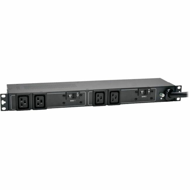 Eaton PDUH30HV19 Tripp Lite by Eaton PDU 5.8kW Monofásico 200-240V PDU Básico 4 Salidas C19 Entrada NEMA L6-30P Cable de 12 ft. (3.66 m) Montaje en Bastidor 1U