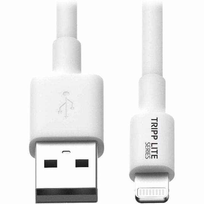 Eaton M100-010-WH Tripp Lite by Eaton Cable de Sincronización/Carga USB-A a Lightning (M/M) - Certificado MFi Blanco 10 ft. (3 m)