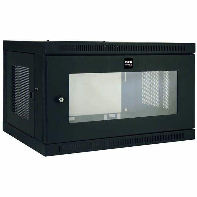 Eaton SRW6UG Tripp Lite by Eaton SmartRack 6U Low-Profile Switch-Depth Wall-Mount Mini Rack Enclosure with Clear Acrylic Window