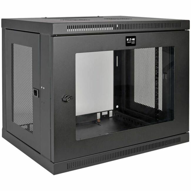 Eaton SRW9UG Tripp Lite by Eaton SmartRack 9U Low-Profile Switch-Depth Wall-Mount Mini Rack Enclosure Clear Acrylic Window