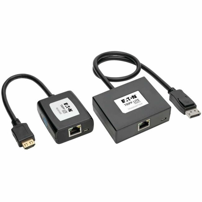 Eaton B150-1A1-HDMI Tripp Lite by Eaton DisplayPort a HDMI sobre Cat5/6 Kit Extensor Activo Transmisor/Receptor Tipo Pigtail para Video/Audio 150 ft. (45 m) TAA