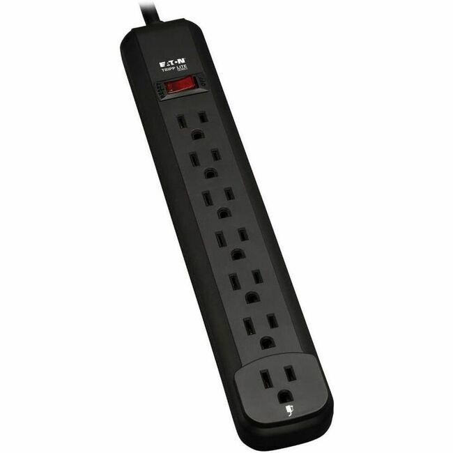 Eaton PS725B Tripp Lite Series Power It! Regleta de 7 Salidas, Cable de 25 ft. (7.62 m), Carcasa Negra