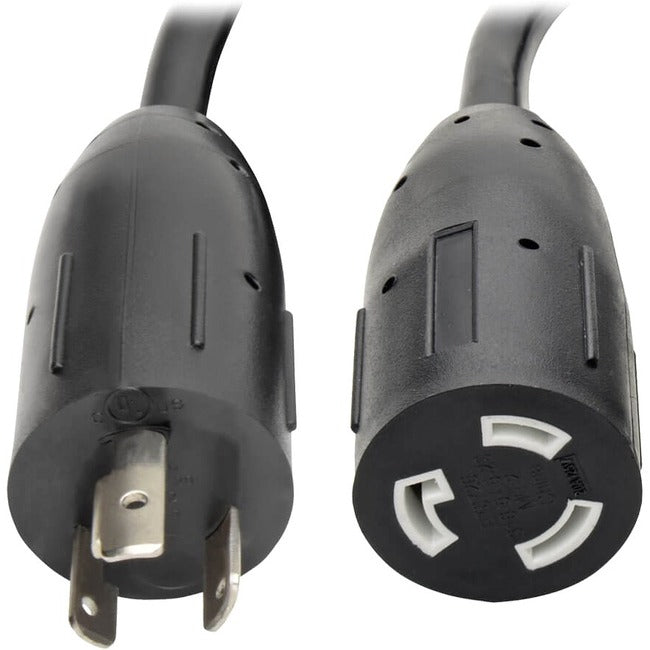 Eaton P046-010-LL Cordón de Extensión de Potencia Eaton Tripp Lite Series, NEMA L5-20P a NEMA L5-20R- Servicio Pesado, 20A, 125V, 12 AWG, 10 ft. (3.05 m), Negro, Conectores de Bloqueo