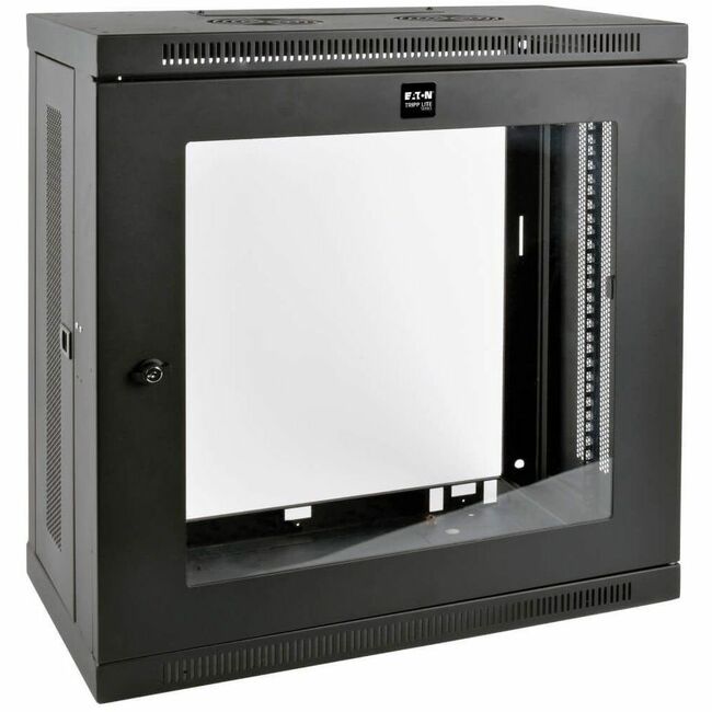Eaton SRW12U13G Tripp Lite Series SmartRack 12U Very Low-Profile Patch-Depth Wall-Mount Small Rack Enclosure, Clear Acrylic Window