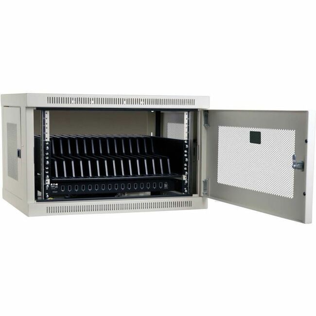 Eaton CS16USBW Estación de Carga Multipositivo de la Serie Eaton Tripp Lite, 16 Puertos USB, iPad y Tabletas Android, Opción de Montaje en Pared, Blanco