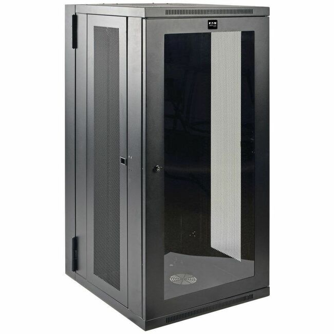 Eaton SRW26USG Tripp Lite by Eaton SmartRack 26U Gabinete de Montaje en Pared de Profundidad de Conmutador de Medio Alto Perfil bajo con Ventana de Acrílico Transparente y Puerta Trasera Articulada