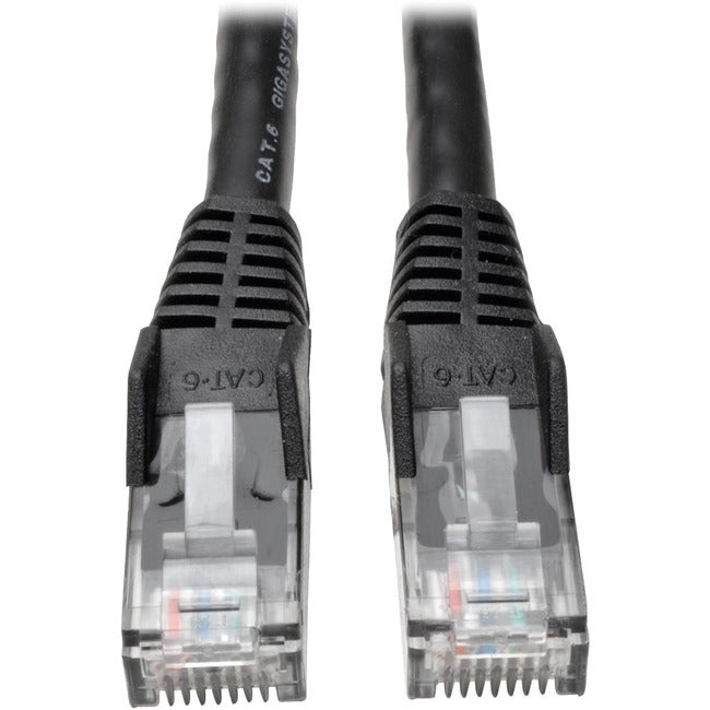 Eaton N201-005-BK50BP Tripp Lite by Eaton Cat6 Gigabit Snagless Molded (UTP) Ethernet Cable (RJ45 M/M) PoE Black 5 ft. (1.52 m) 50-Piece Bulk Pack