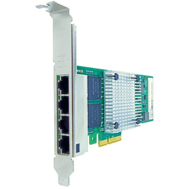 Axiom I350T4-AX 10/100/1000Mbs Quad Port RJ45 PCIe x4 NIC Card for Intel - I350T4, I350-T4