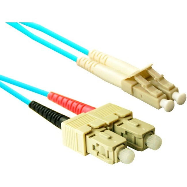 Enet Solutions, Inc. SCLC-10G-15M-ENC ENET 15M SC/LC Duplex Multimode 50/125 10Gb OM3 or Better Aqua Fiber Patch Cable 15 meter SC-LC Individually Tested