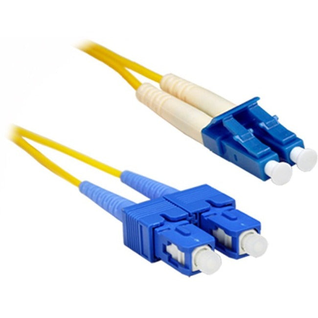Enet Solutions, Inc. SCLC-SM-20M-ENC ENET 20M SC/LC Duplex Single-mode 9/125 OS1 o Superior Cable de Parche de Fibra Amarillo 20 metros SC-LC Probado Individualmente