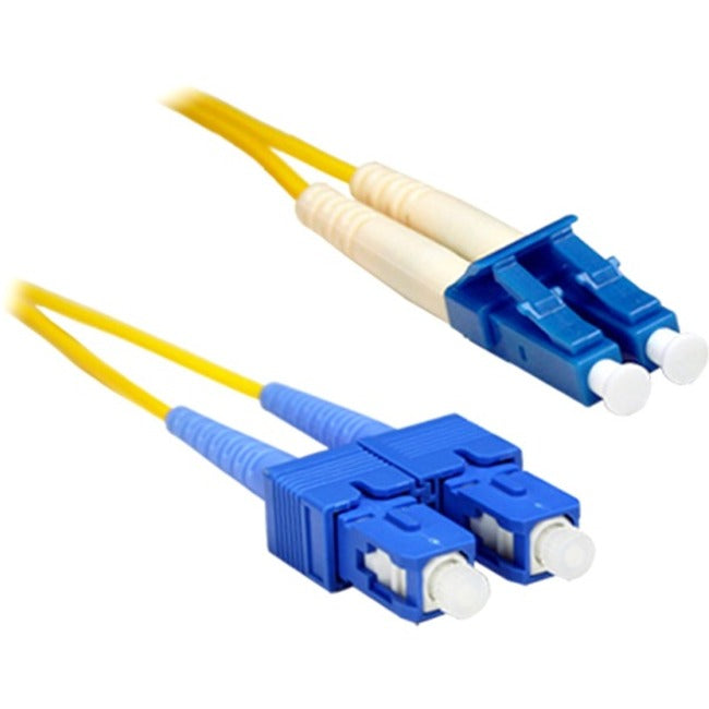 Enet Solutions, Inc. SCLC-SM-30M-ENC ENET 30M SC/LC Duplex Single-mode 9/125 OS1 o Mejor Cable de Parche de Fibra Amarillo 30 metro SC-LC Probado Individualmente