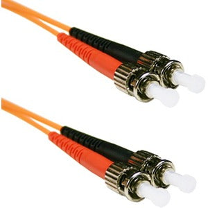Enet Solutions, Inc. ST2-30M-ENC ENET 30M ST/ST Duplex Multimode 62.5/125 OM1 o Superior Cable de Parche de Fibra Óptica Naranja 30 metros ST-ST Probado Individualmente