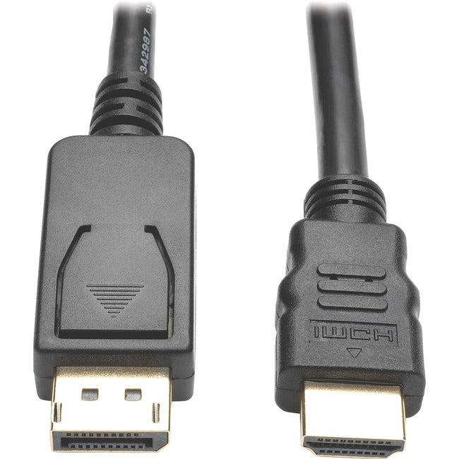 Eaton P582-006-V2-ACT Cable Adaptador Activo Eaton Tripp Lite Series DisplayPort 1.2 a HDMI (DP con Pestillos a HDMI M/M), 4K, 6 pies (1.8 m)