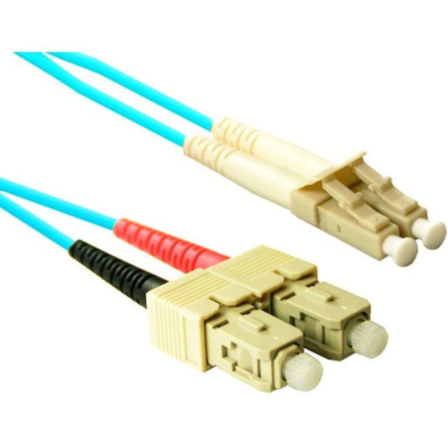 Enet Solutions, Inc. SCLC-10G-25M-ENC ENET 25M SC/LC Duplex Multimode 50/125 10Gb OM3 or Better Aqua Fiber Patch Cable 25 meter SC-LC Individually Tested
