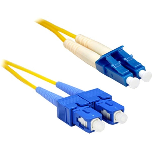 Enet Solutions, Inc. SCLC-SM-9M-ENC Cable de parche de fibra óptica ENET 9M SC/LC Dúplex Monomodo 9/125 OS1 o mejor amarillo 9 metros SC-LC probado individualmente