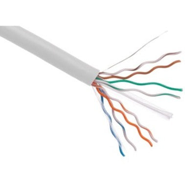 Axiom C6ABCS-W1000-AX CAT6A 23AWG 4-Pair Solid Conductor 650MHz Bulk Cable Spool 1000FT (White)