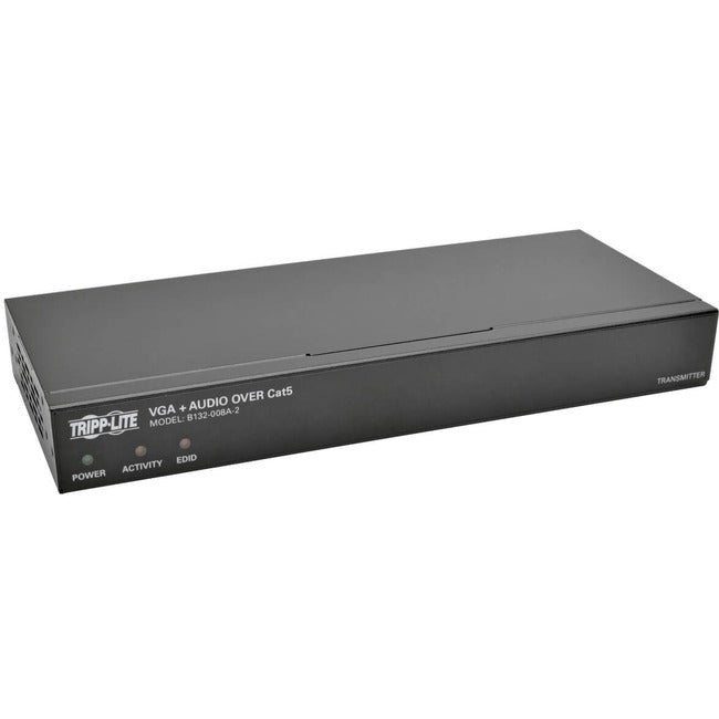Eaton B132-008A-2 Tripp Lite Series Divisor/Extensor VGA de 8 Puertos sobre Cat5/6, Transmisor Estilo Caja para Video/Audio, Hasta 1000 ft. (305 m), TAA