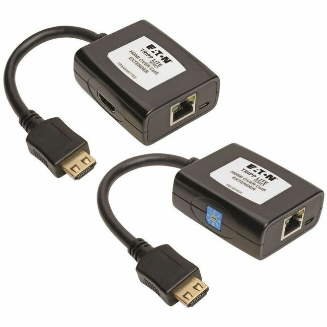 Eaton B126-1A1-U Kit Extensor HDMI sobre Cat5/6 de la Serie Eaton Tripp Lite, Transmisor/Receptor para Video/Audio, Alimentado por USB, Hasta 125 ft. (38 m), TAA