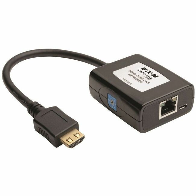 Eaton B126-1A0-U Tripp Lite Series Extensor HDMI sobre Cat5/6, Receptor Estilo Pigtail para Video/Audio, Alimentado por USB, Hasta 125 ft. (38 m), TAA