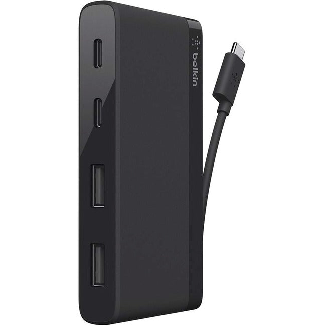 Belkin International INC F4U090BTBLK Belkin USB-C Hub Mini de 4 Puertos (USB Type-C)