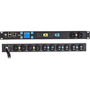 Eaton EMIT03-10 Metered Input Rack PDU 2.88kW max 120V 24A 1U L5-30P Single-Phase PDU