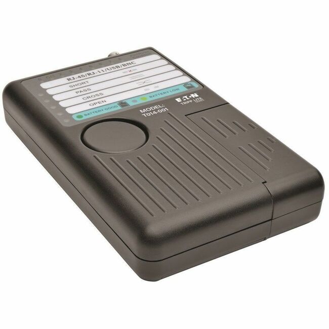 Eaton T014-001 Probador de Continuidad de Cable de Red Eaton Tripp Lite Series para Ensamblajes de Cable Cat 5/Cat6/Cat6a, Teléfono, USB y Coaxial