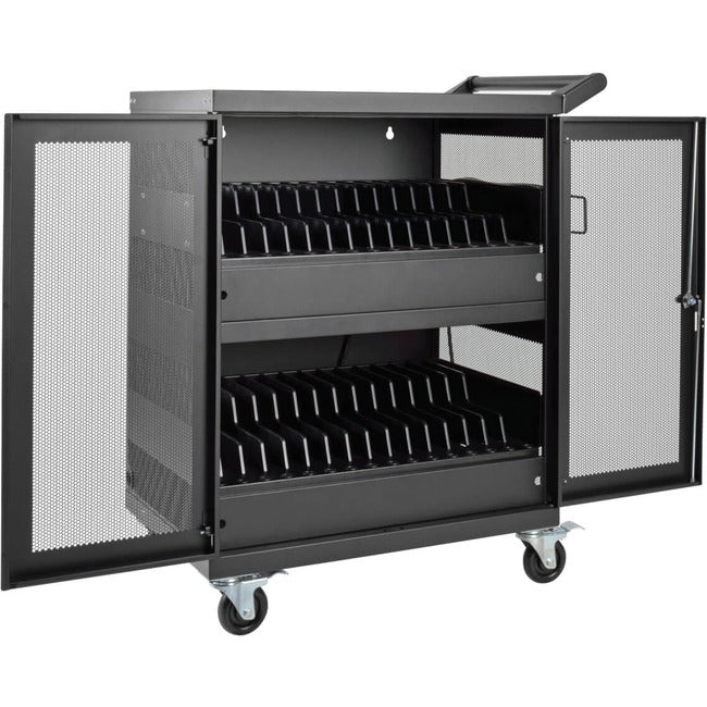 Eaton CSC32AC Carrito de Carga Multiusuario Tripp Lite by Eaton 32 Tomas AC Chromebooks y Laptops Opción Montaje en Pared Negro