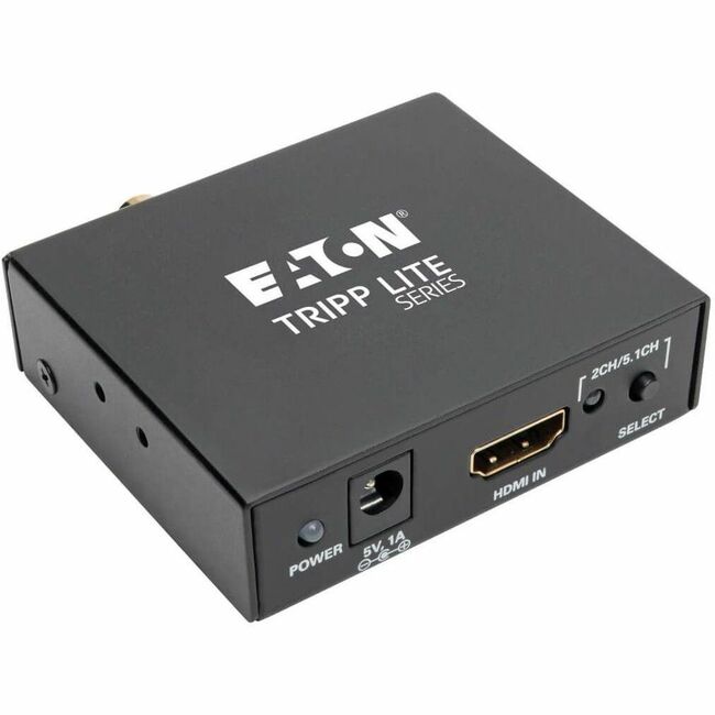 Eaton P130-000-AUDIO Tripp Lite Series 4K HDMI Audio De-Embedder/Extractor con TOSLINK, RCA y Salida Estéreo de 3.5 mm, Canal 5.1, HDCP, 4K 30Hz