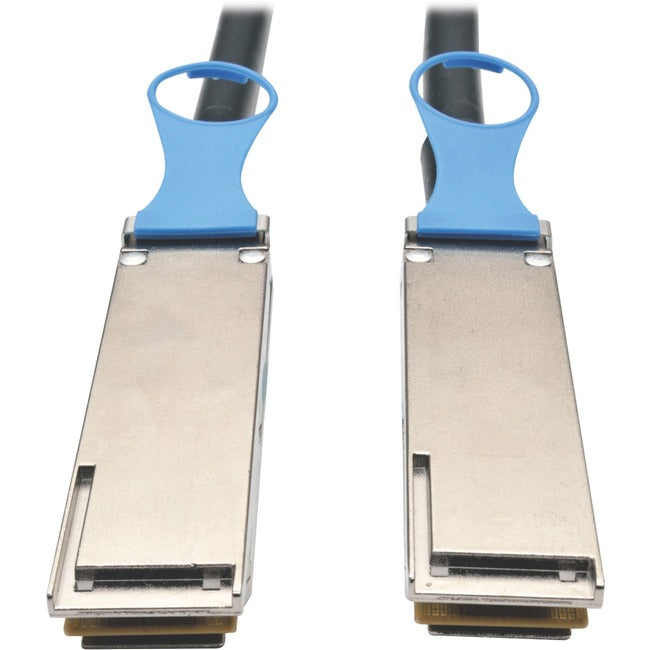 Eaton N282-02M-28-BK Tripp Lite by Eaton QSFP28 to QSFP28 100GbE Passive DAC Copper InfiniBand Cable QSFP-100G-CU2M Compatible (M/M), 2 m (6 ft)