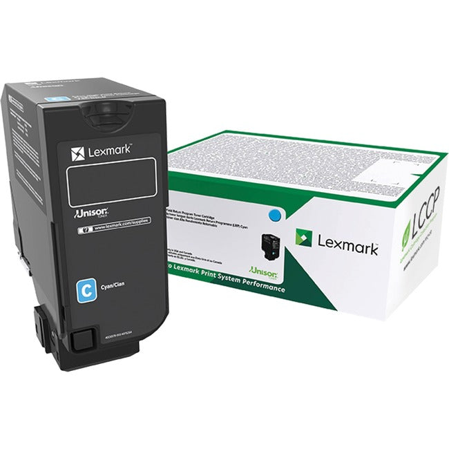 Lexmark 74C0HCG Cartucho de Tóner Láser Original Lexmark Unison de Alto Rendimiento - Cyan - 1 Pieza