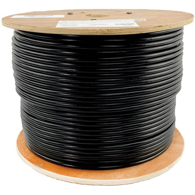 Eaton N222-01K-BK Cable Ethernet Cat6 Gigabit de núcleo sólido UTP PVC a granel Eaton Tripp Lite Series, Negro, 1000 pies (304.8 m), TAA