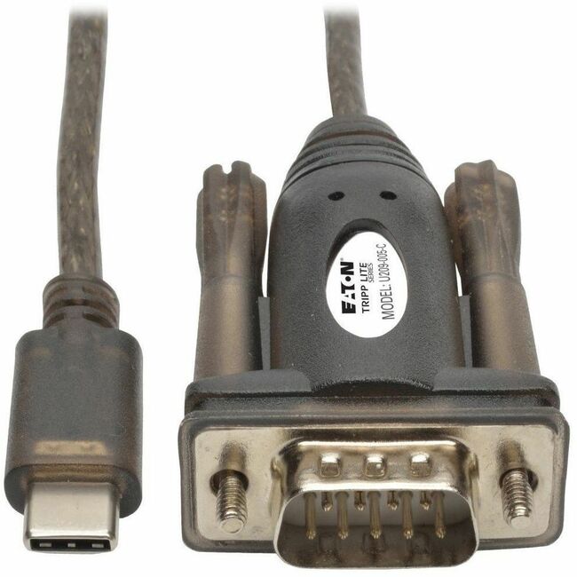 Eaton U209-005-C Cable Adaptador USB-C a RS232 (DB9) Serie Eaton Tripp Lite (M/M), 5 ft. (1.52 m)