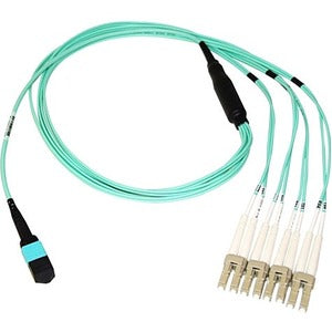 Axiom MP8LCOM3R3M-AX Cable de ruptura de fibra óptica multimodo Axiom MPO Female a 4 LC OM3 50/125 - 3m