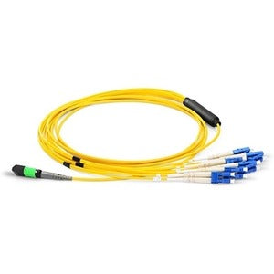 Axiom MP8LCSMR1M-AX Cable de Ruptura Óptico de Fibra Axiom MPO Hembra a 4 LC Monomodo 9/125 - 1m