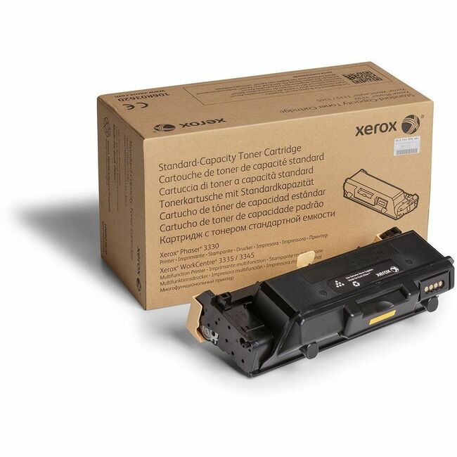 Xerox 106R03620 Genuine Phaser&reg; 3330, WorkCentre&reg; 3300 Series Cartucho de Tóner Negro de Capacidad Estándar (2600 Páginas) - 106R03620