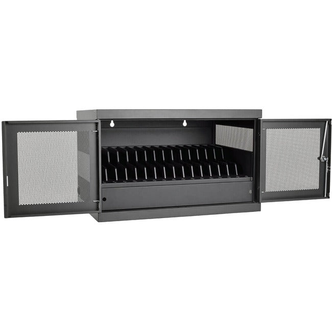 Eaton CSC16USB Tripp Lite by Eaton Gabinete de Estación de Carga USB para 16 Dispositivos con Sincronización para iPad y Tablets Android Opciones de Montaje en Pared y Carrito Negro