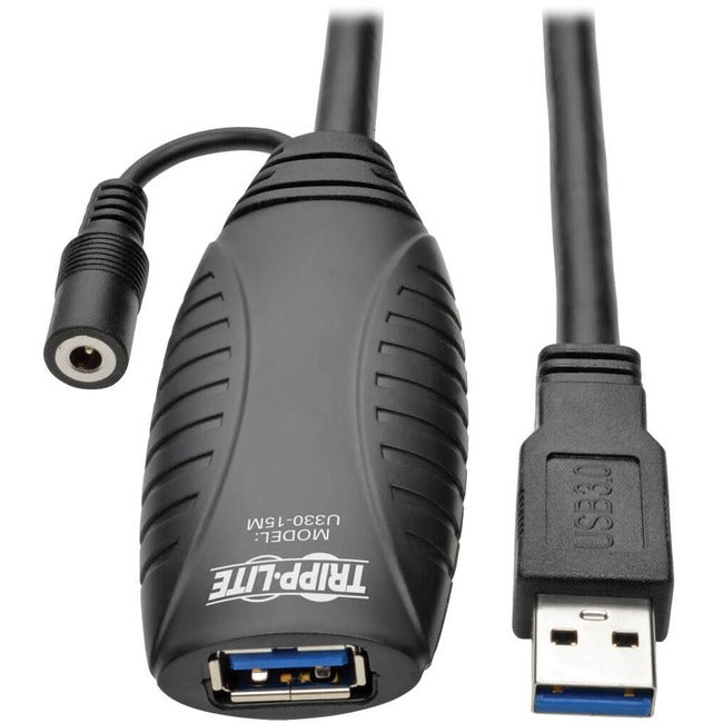 Eaton U330-15M Cable Repetidor Activo de Extensión USB 3.0 SuperSpeed Serie Eaton Tripp Lite (USB-A M/H), 15M (49.21 ft.)