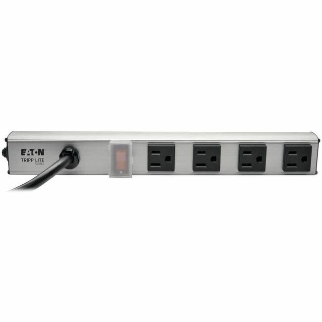 Eaton PS120410 Tripp Lite Series Regleta de Energía de 4 Salidas, Cable de 10 ft. (3.05 m), Enchufe NEMA 5-15P, 12 in.