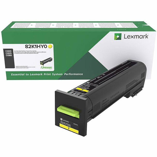 Lexmark 82K0HYG Cartucho de Tóner Láser Original Lexmark de Alto Rendimiento - Paquete Amarillo