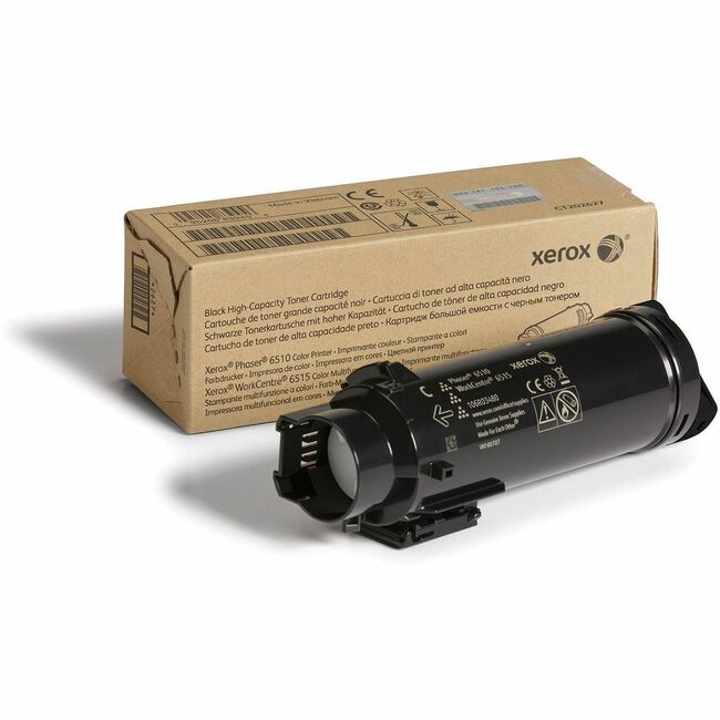 Xerox 106R03480 Genuine Phaser&reg; 6510, WorkCentre&reg; 6515 Cartucho de Tóner Negro de Alta Capacidad (5500 Páginas) - 106R03480
