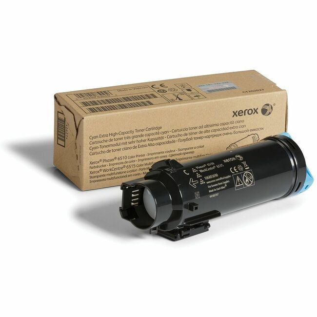 Xerox 106R03690 Genuine Phaser&reg; 6510, WorkCentre&reg; 6515 Cartucho de Tóner Cian de Capacidad Extra Alta (4300 Páginas) - 106R03690