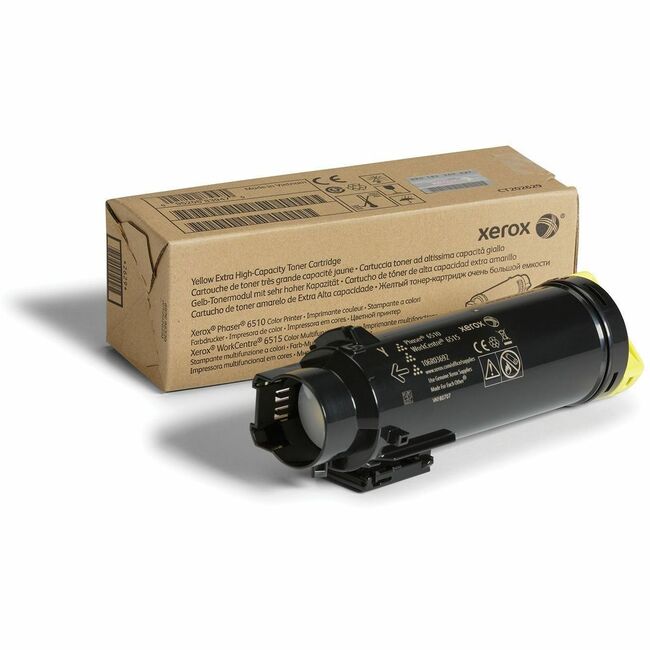 Xerox 106R03692 Genuine Phaser® 6510, WorkCentre® 6515 Cartucho de Tóner Amarillo Capacidad Extra Alta (4300 Páginas) - 106R03692